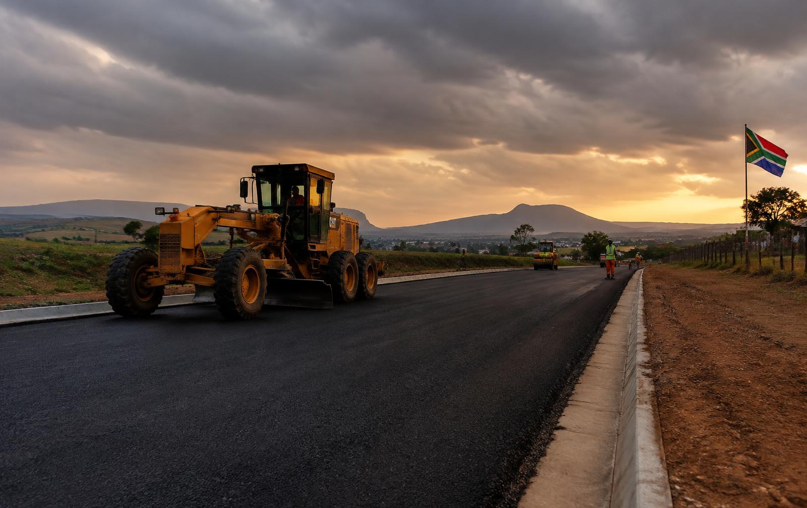 Road infrastructure in the Eastern Cape landscape (representative imagery)